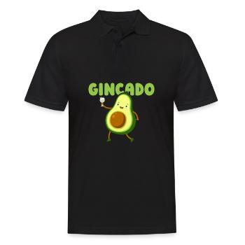 Gin Avocado - Men's Polo Shirt - black - Front - Kai (181cm)