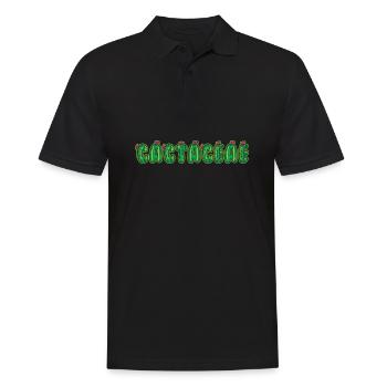 Kaktus Garten - Männer Poloshirt - Schwarz - Vorne - Kai (181cm)