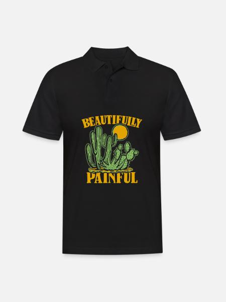Cactus Garden - Men's Polo Shirt - black