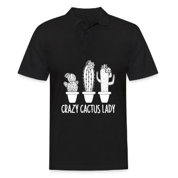 Cactus Garden - Men's Polo Shirt - black - Front - Kai (181cm)
