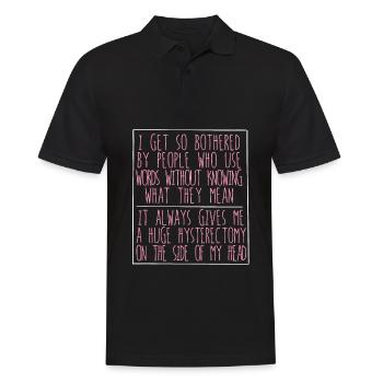 Hysterektomie - Männer Poloshirt - Schwarz - Vorne - Kai (181cm)