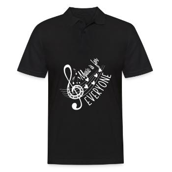 Professeur de musique Professeur de musique - Polo Homme - noir - Devant - Kai (181cm)