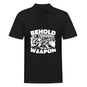 Professeur de musique Professeur de musique - Polo Homme - noir - Devant - Kai (181cm)