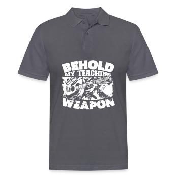Professeur de musique Professeur de musique - Polo Homme - charbon - Devant - Nico (186cm)