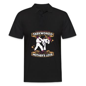 Fille de Taekwondo - Polo Homme - noir - Devant - Kai (181cm)