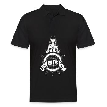 Segeln Segler Segelboot Helm - Männer Poloshirt - Schwarz - Vorne - Kai (181cm)