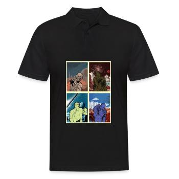 Zombie Halloween Creepy - Men's Polo Shirt - black - Front - Kai (181cm)