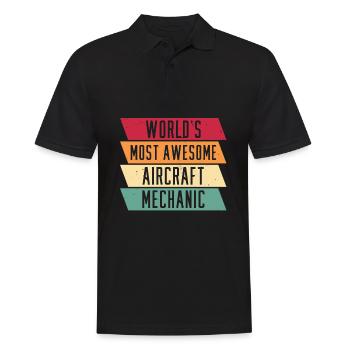 Mécanicien d’avion - Polo Homme - noir - Devant - Kai (181cm)