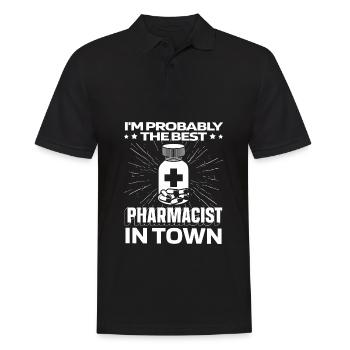Apotheke Apotheker Medikation - Männer Poloshirt - Schwarz - Vorne - Kai (181cm)