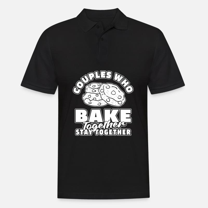 Baking Baker Bakery Couple - Polo Homme - noir