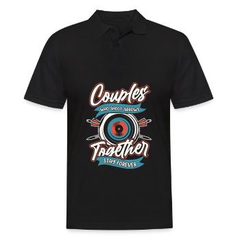 Tir à l’arc Tir à l’arc Archer Paire - Polo Homme - noir - Devant - Kai (181cm)