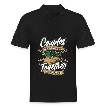 Duck Hunting Duck Hunting Pair - Men's Polo Shirt - black - Front - Kai (181cm)