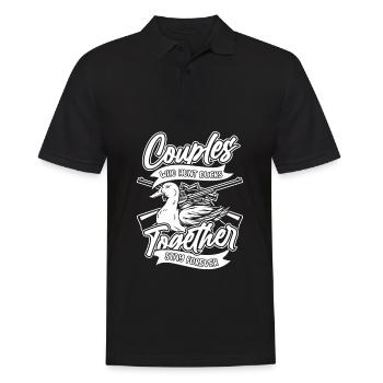 Duck Hunting Duck Hunting Pairs - Men's Polo Shirt - black - Front - Kai (181cm)