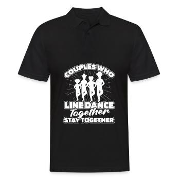 Line Dance Couple - Men's Polo Shirt - black - Front - Kai (181cm)