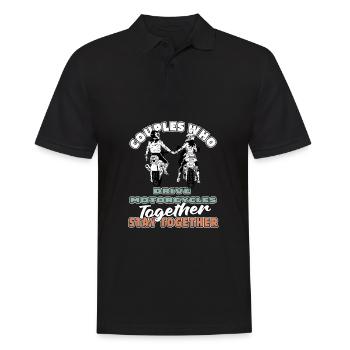Moto Motard Paire de motos - Polo Homme - noir - Devant - Kai (181cm)