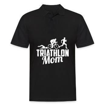 Triathlon Triathlet Mama - Männer Poloshirt - Schwarz - Vorne - Kai (181cm)