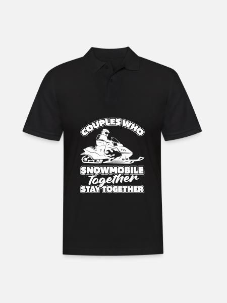 Snowmobile Snowmobile Pair - Men's Polo Shirt - black