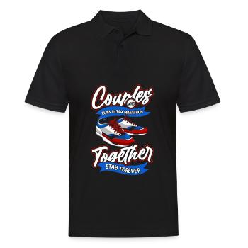 Ultramarathon Couple - Men's Polo Shirt - black - Front - Kai (181cm)
