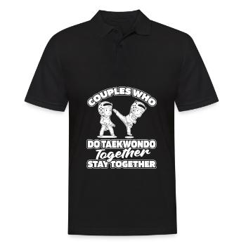 Paire de Taekwondo - Polo Homme - noir - Devant - Kai (181cm)