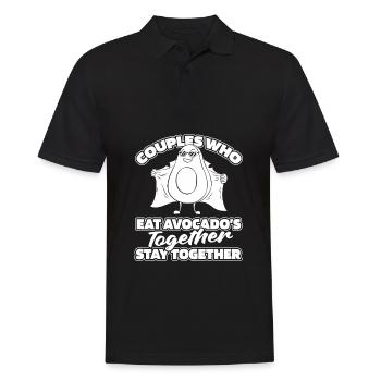 Avocado Paar - Männer Poloshirt - Schwarz - Vorne - Kai (181cm)