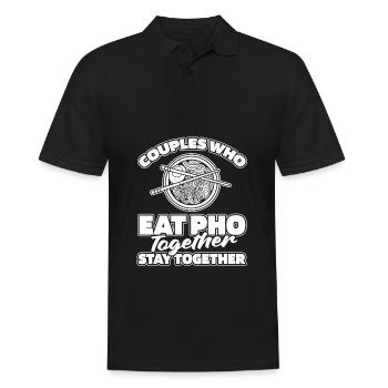 Pho Bowl Paar - Männer Poloshirt - Schwarz - Vorne - Kai (181cm)