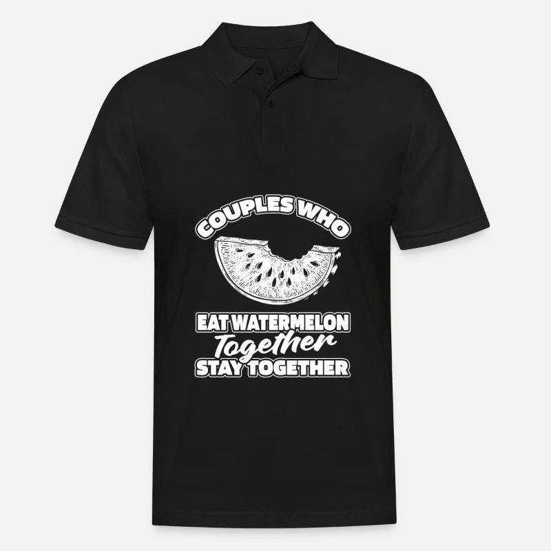 Paire de pastèques - Polo Homme - noir