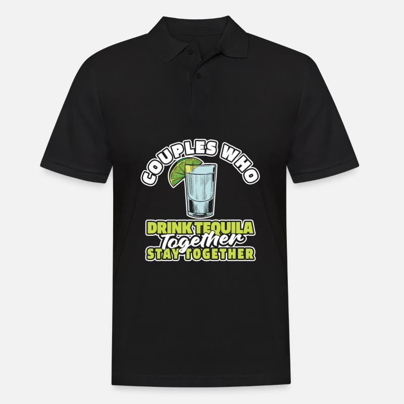 Tequila Paar - Männer Poloshirt - Schwarz