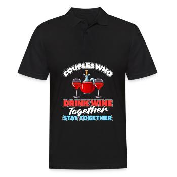 Couple de vignerons - Polo Homme - noir - Devant - Kai (181cm)