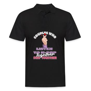 K Pop Kpop Korean Pop Paar - Männer Poloshirt - Schwarz - Vorne - Kai (181cm)