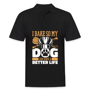 Baking Baker Bakery Dog - Polo Homme - noir - Devant - Kai (181cm)