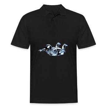 Fallschirmspringer Fallschirmspringen Astronaut - Männer Poloshirt - Schwarz - Vorne - Kai (181cm)