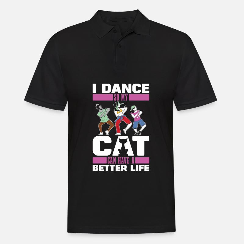 Professeur de danse chat - Polo Homme - noir