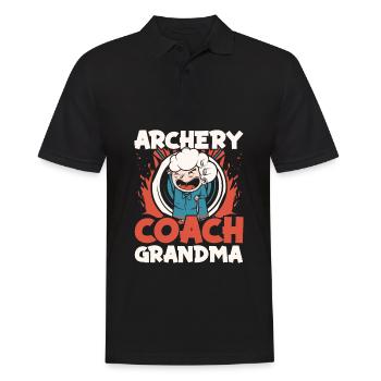 Tir à l’arc Archer de tir à l’arc - Polo Homme - noir - Devant - Kai (181cm)