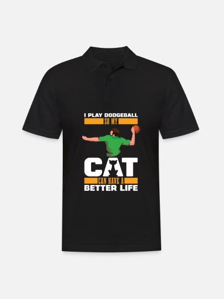 Chat de ballon chasseur - Polo Homme - noir