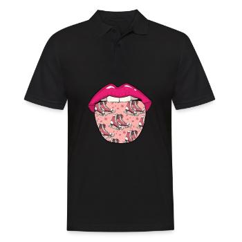 Figure Skating Figure skater Lips - Men's Polo Shirt - black - Front - Kai (181cm)
