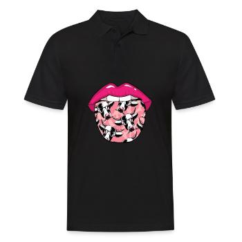Langue de bétail d’élevage de vaches - Polo Homme - noir - Devant - Kai (181cm)