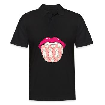 Lèvres de caniche - Polo Homme - noir - Devant - Kai (181cm)