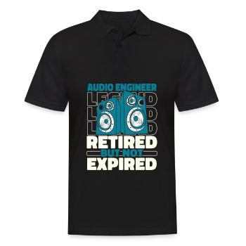 Sound Engineer Retired Sound Engineer - Men's Polo Shirt - black - Front - Kai (181cm)