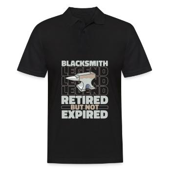 Retired blacksmith - Men's Polo Shirt - black - Front - Kai (181cm)
