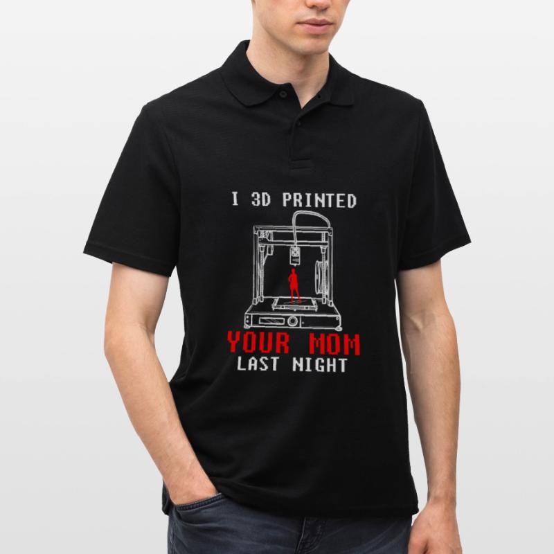 Entwickler Coder Programmierer 3D Drucker Männer Poloshirt