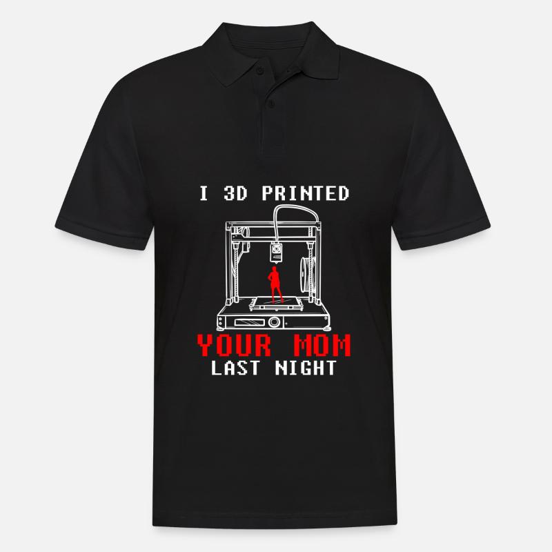 Entwickler Coder Programmierer 3D Drucker - Männer Poloshirt - Schwarz