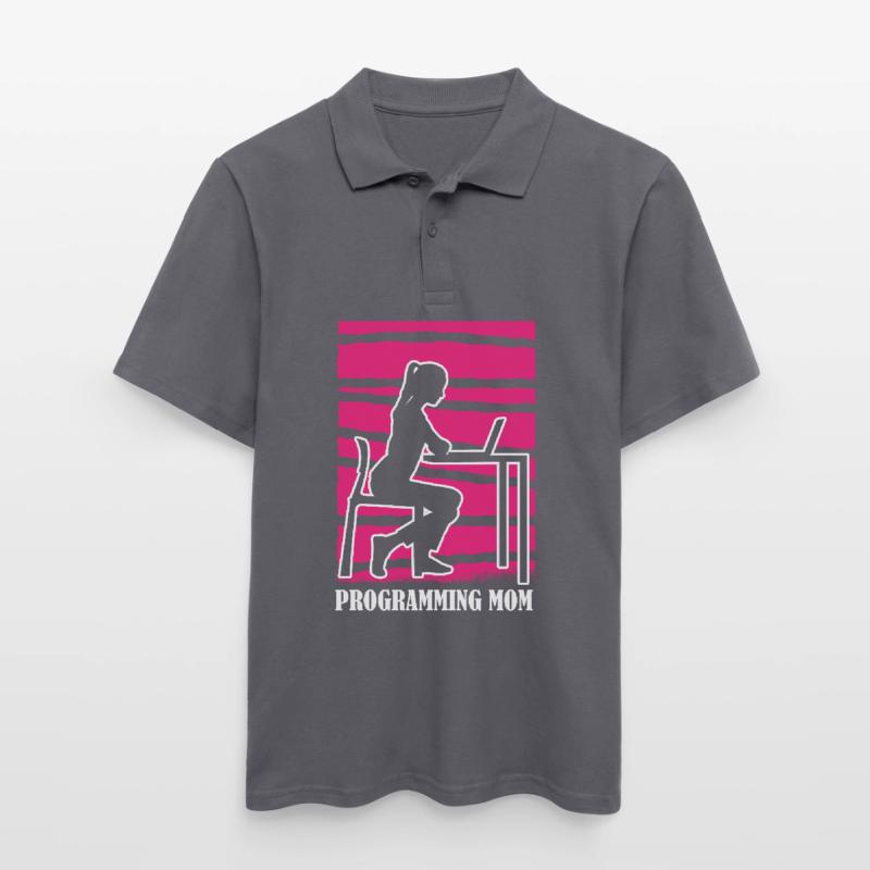 Entwickler Coder Programmierer Mama Männer Poloshirt
