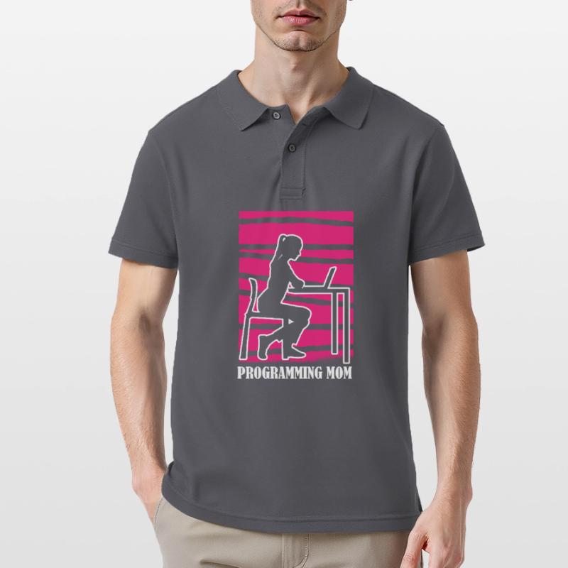 Entwickler Coder Programmierer Mama Männer Poloshirt