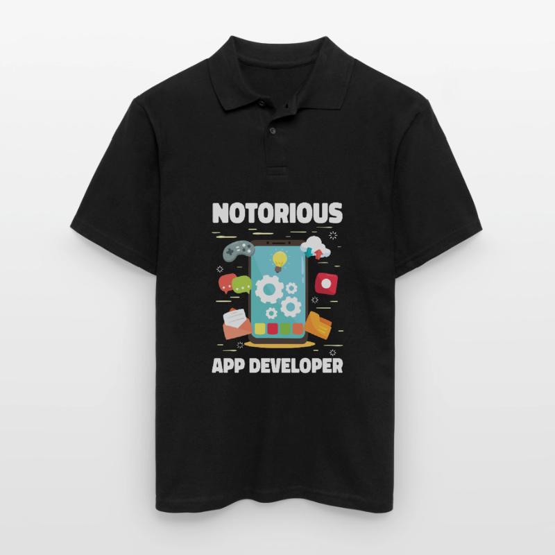 Développeur Coder Programmer App Polo Homme