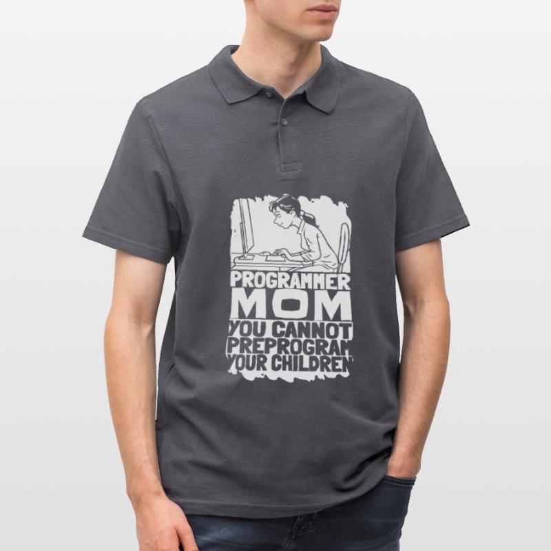 Entwickler Coder Programmierer Mama Männer Poloshirt