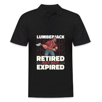 Woodchippers Forestry workers Retired lumberjacks - Men's Polo Shirt - black - Front - Kai (181cm)