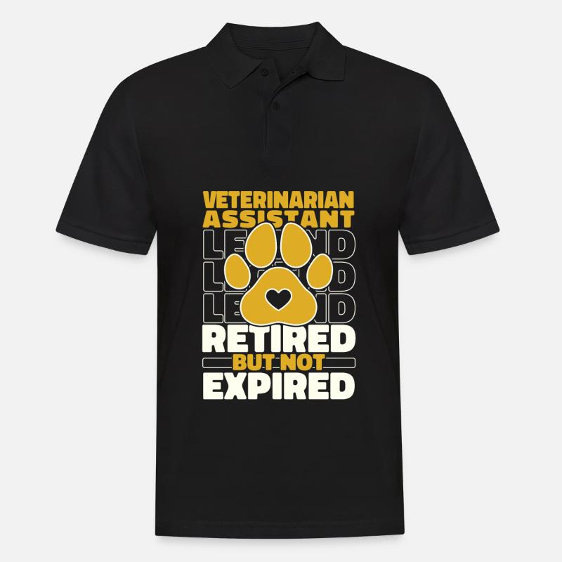 Veterinary assistant Retired veterinary assistant - Men's Polo Shirt - black