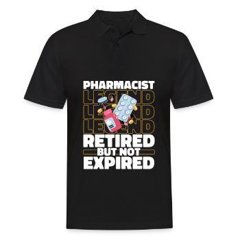 Apotheke Apotheker Im Ruhestand - Männer Poloshirt - Schwarz - Vorne - Kai (181cm)