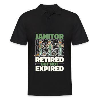 Retired caretaker - Men's Polo Shirt - black - Front - Kai (181cm)