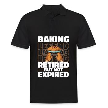 Baking Baker Baker Bakery à la retraite - Polo Homme - noir - Devant - Kai (181cm)